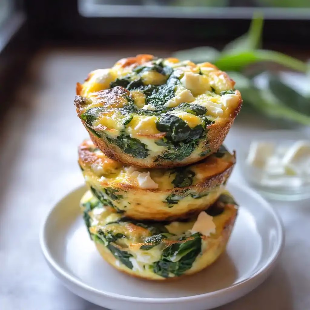 Muffins aux Œufs Épinards et Feta