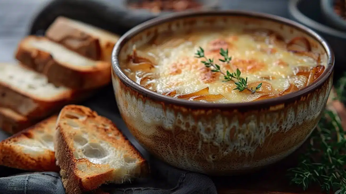 Soupe à l'Oignon Gratinée