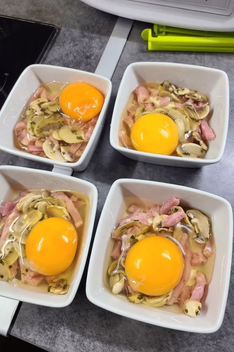 Oeufs cocotte à l’Air Fryer