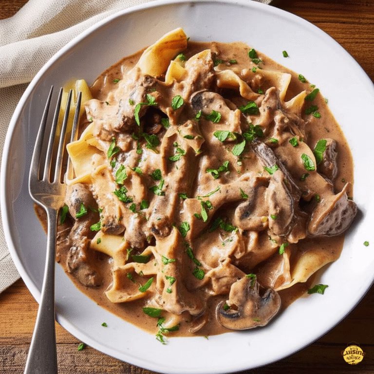 Bœuf Stroganoff