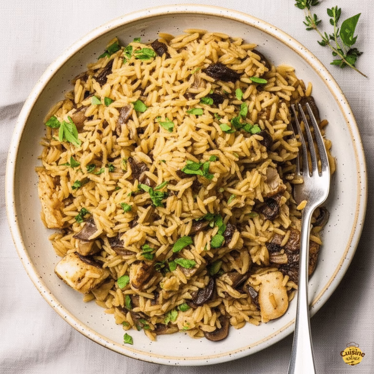 Orzo au poulet Marsala