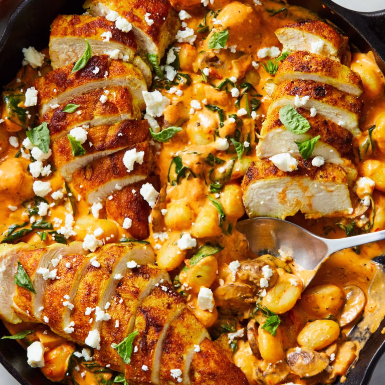 Poulet et Gnocchis à la Crème de Harissa