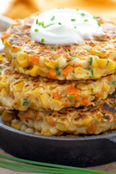 Galettes de Maïs Dorées à l'Air Fryer