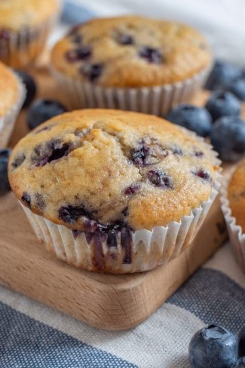 Muffins aux myrtilles rapides à l'Air Fryer