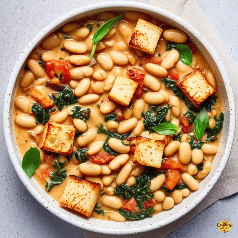 Poêlée de haricots blancs crémeux de Toscane