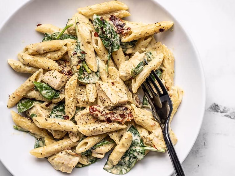 Pâtes au Poulet Pesto