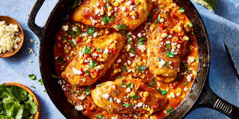 Poêle de Poulet Façon Elote