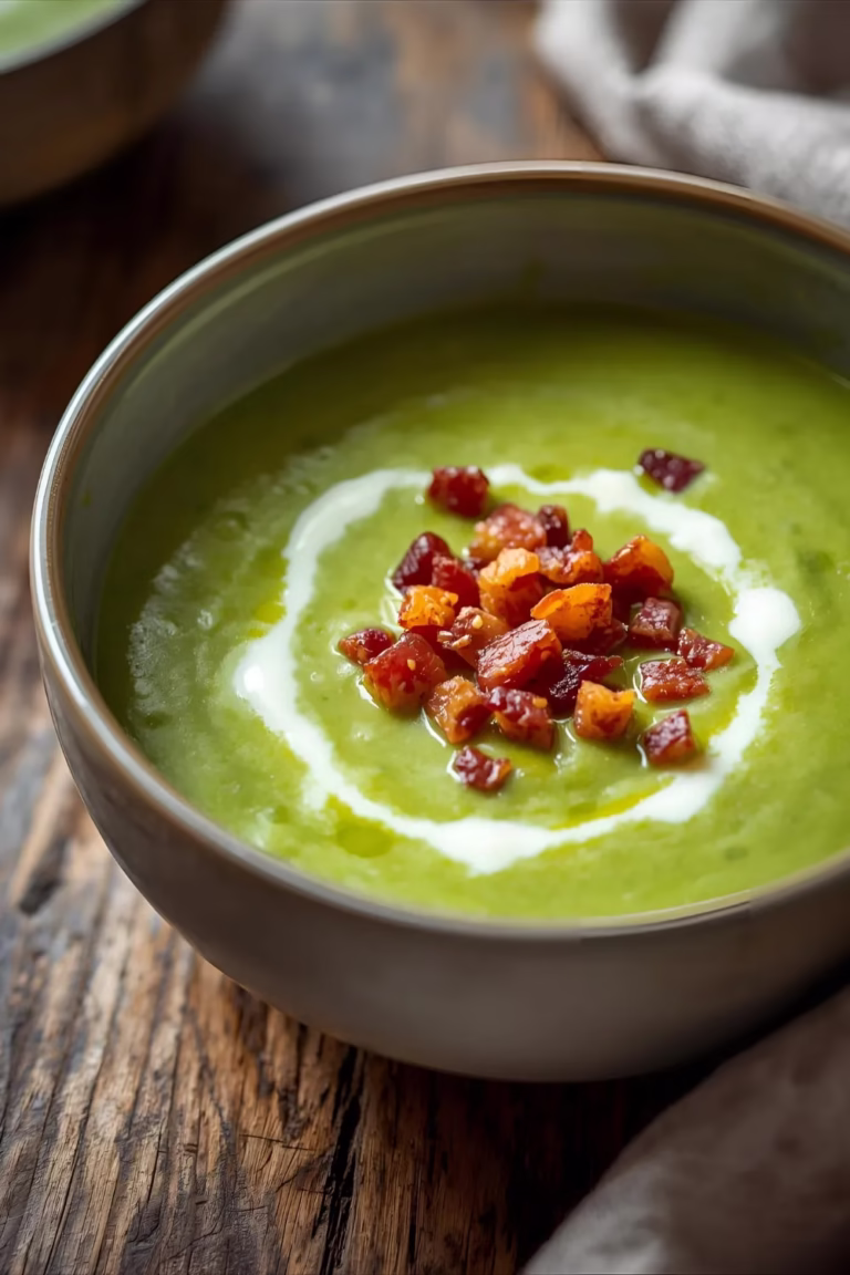 Velouté de Fèves au Lard Fumé