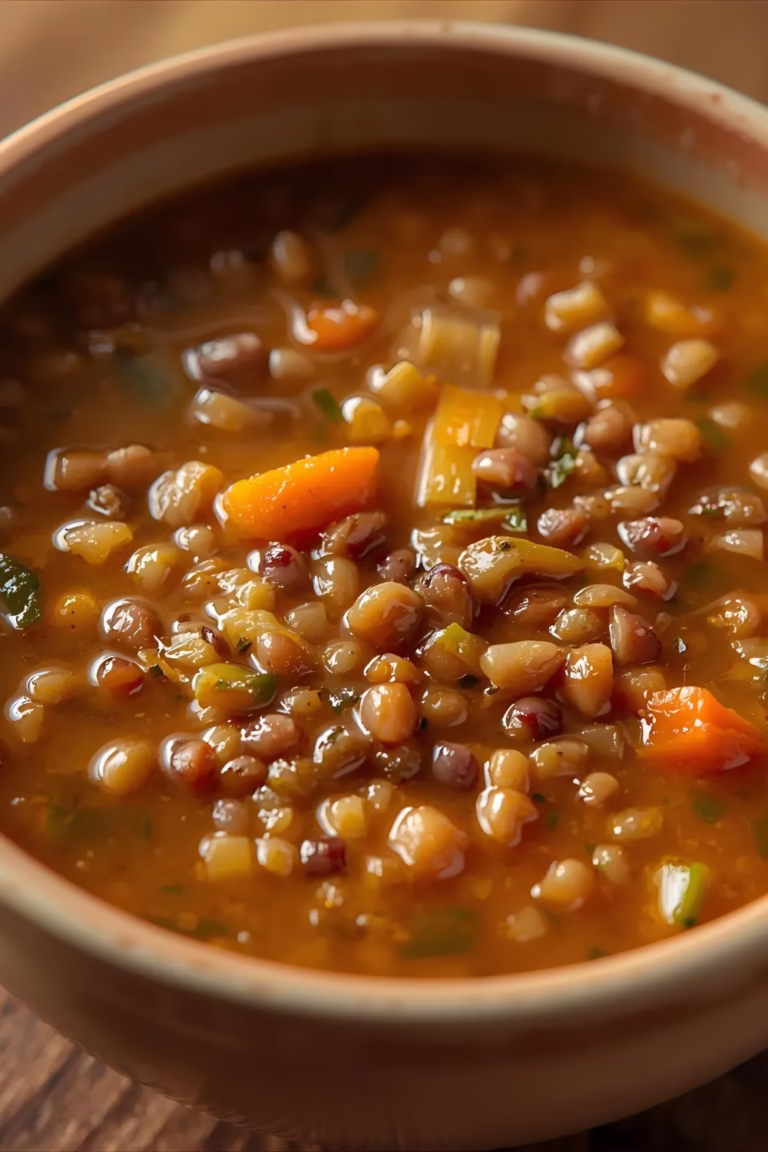 Soupe Épaisse de Lentilles aux Légumes