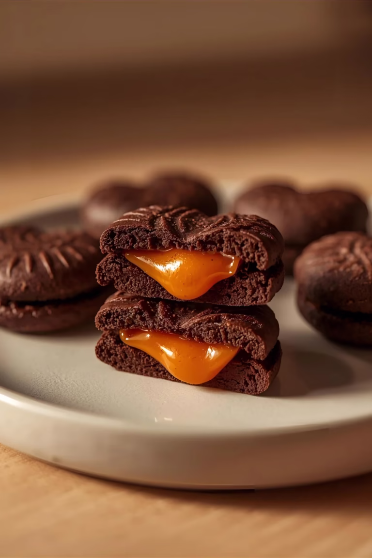 Biscuits chocolatés aux cœurs fondants à la papaye