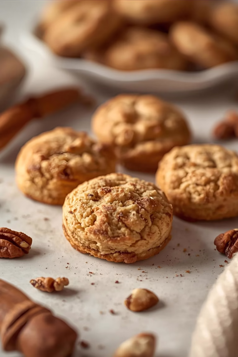 Petits biscuits à la cannelle et aux noix de pécan