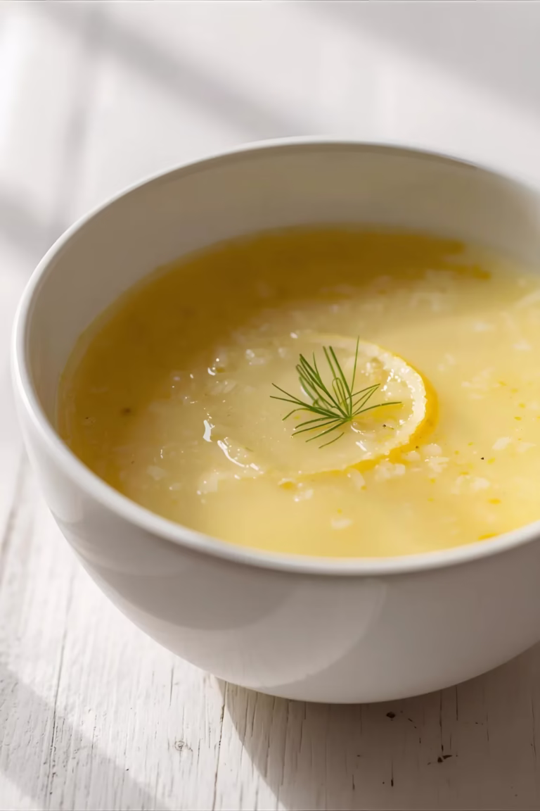 Soupe Grecque Avgolemono (Œuf et Citron)