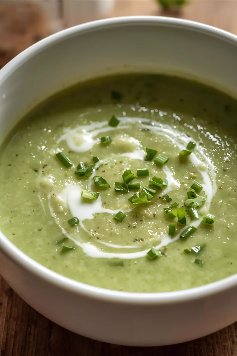 Soupe Froide d'Été à la Laitue et au Cresson