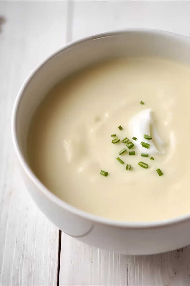 Vichyssoise (Velouté Froid de Poireaux et Pommes de Terre)