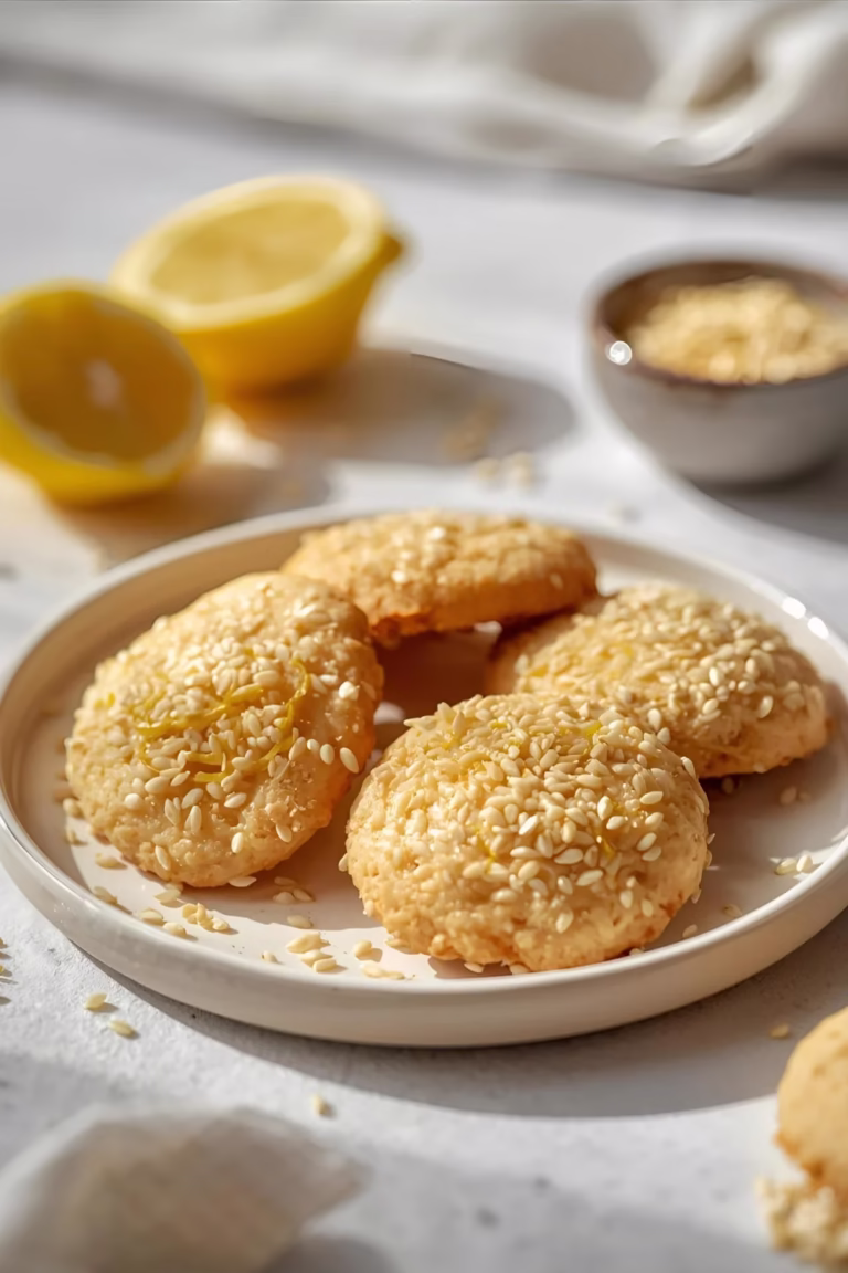 Biscuits citronnés aux graines de sésame
