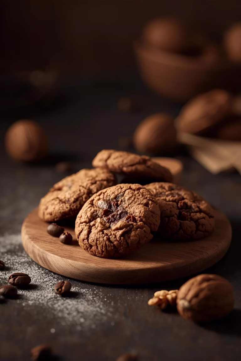 Biscuits au café et aux noix