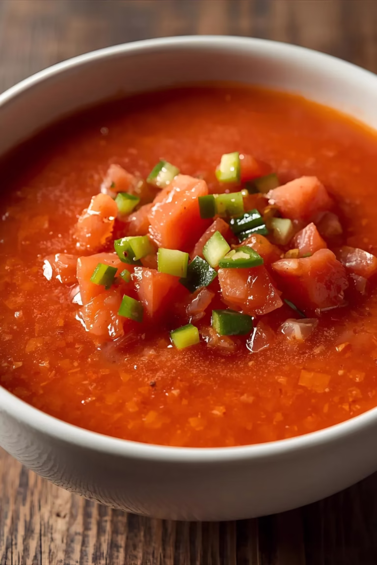 Gaspacho Andalou (Soupe Froide Espagnole)
