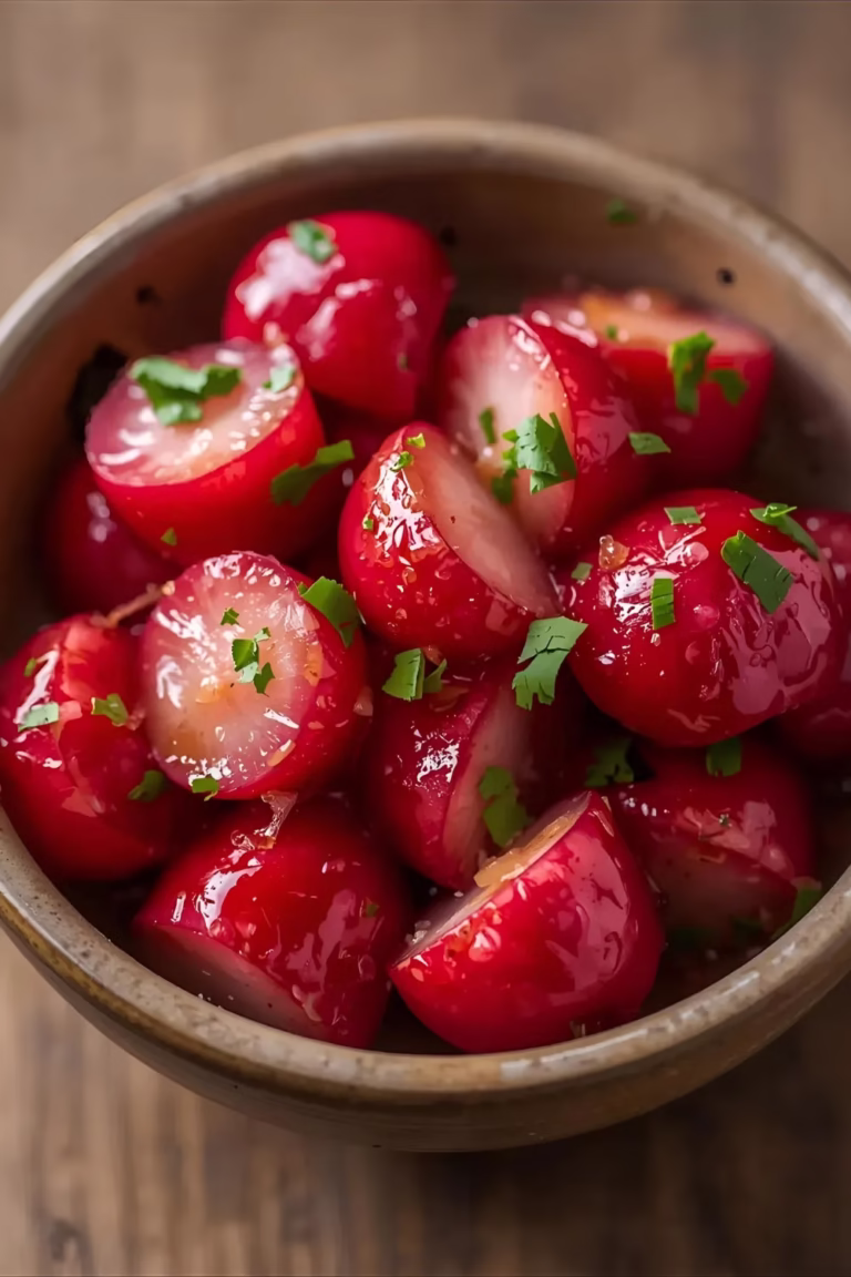 Radis Glacés au Beurre et au Sucre
