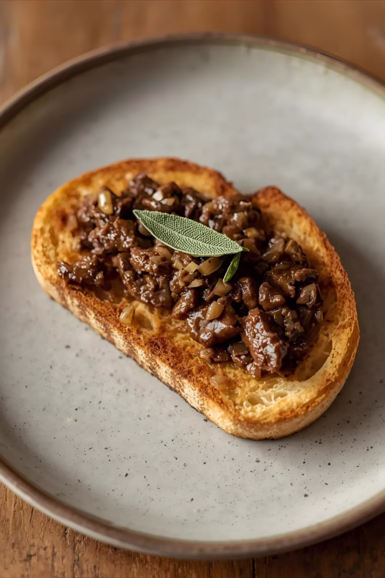 Toasts aux Foies de Volailles et à la Sauge