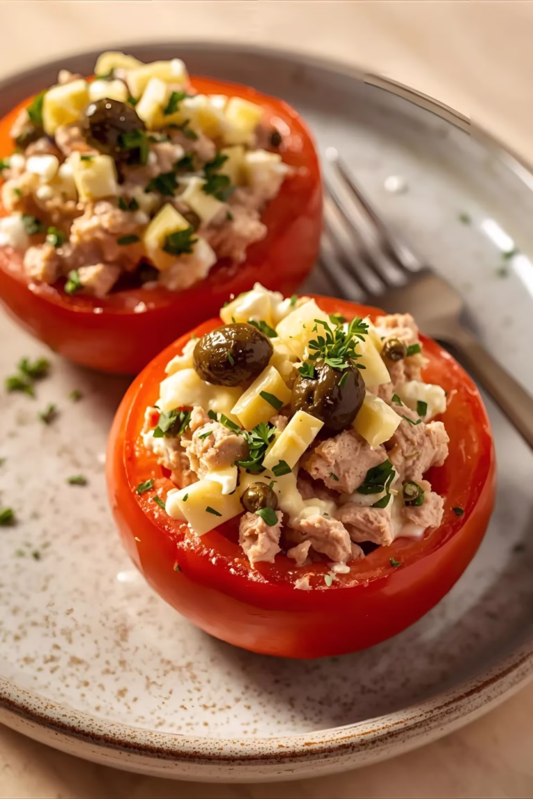 Tomates Farcies au Thon et aux Œufs Durs