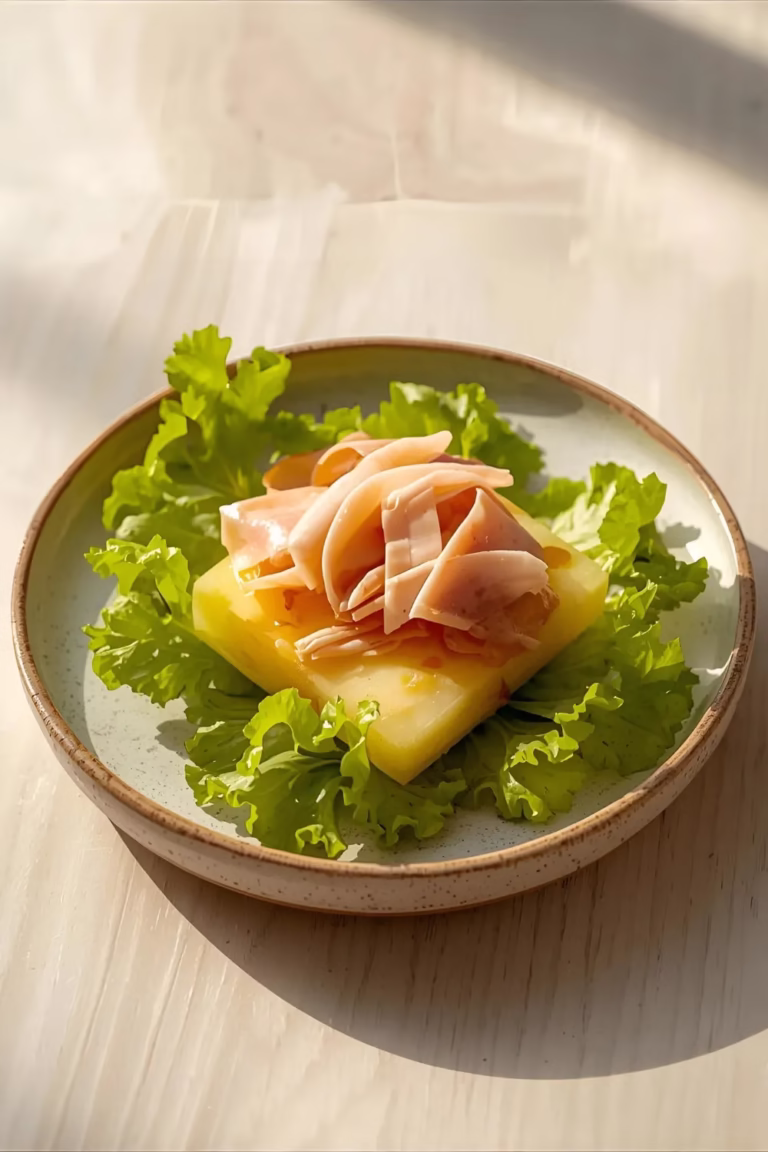 Melon au Jambon et sa Sauce Crémeuse au Raifort