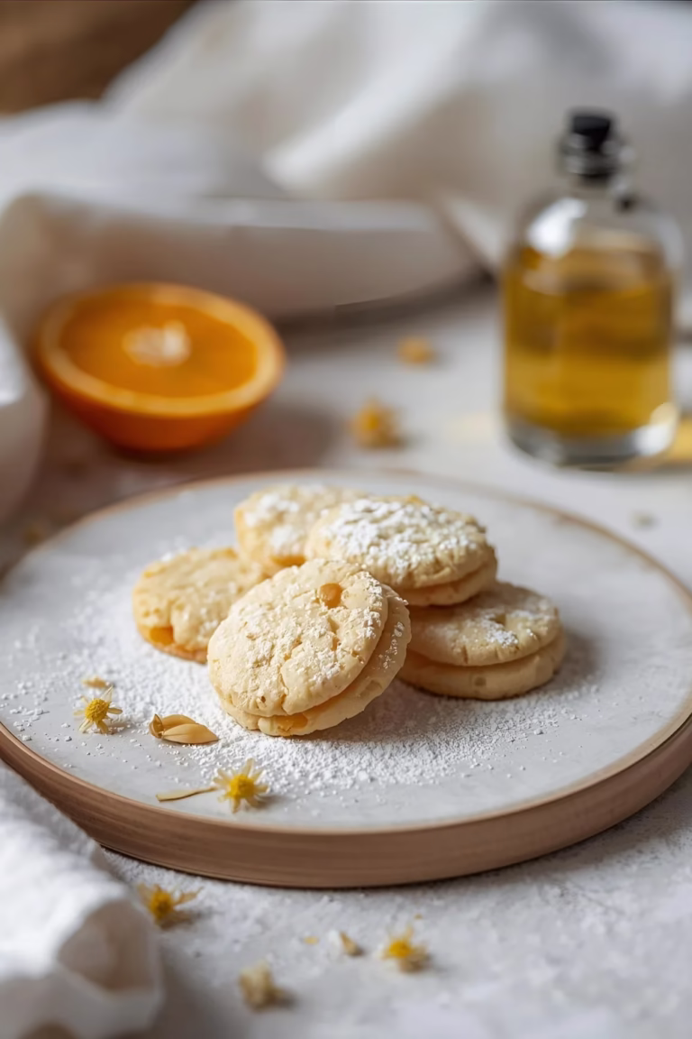 Biscuits aux amandes et eau de fleur d’oranger