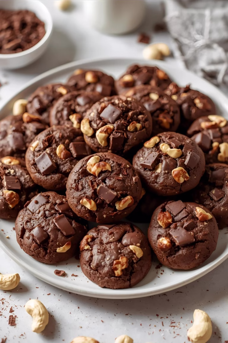 Biscuits au chocolat et noix de cajou