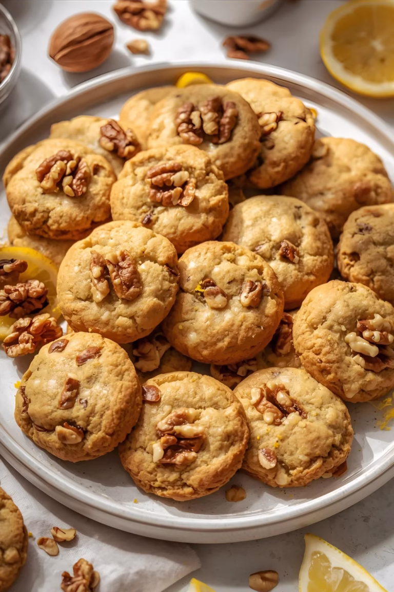 Biscuits aux noix et zestes de citron