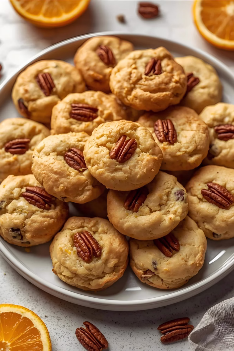 Biscuits aux noix de pécan et zestes d’orange