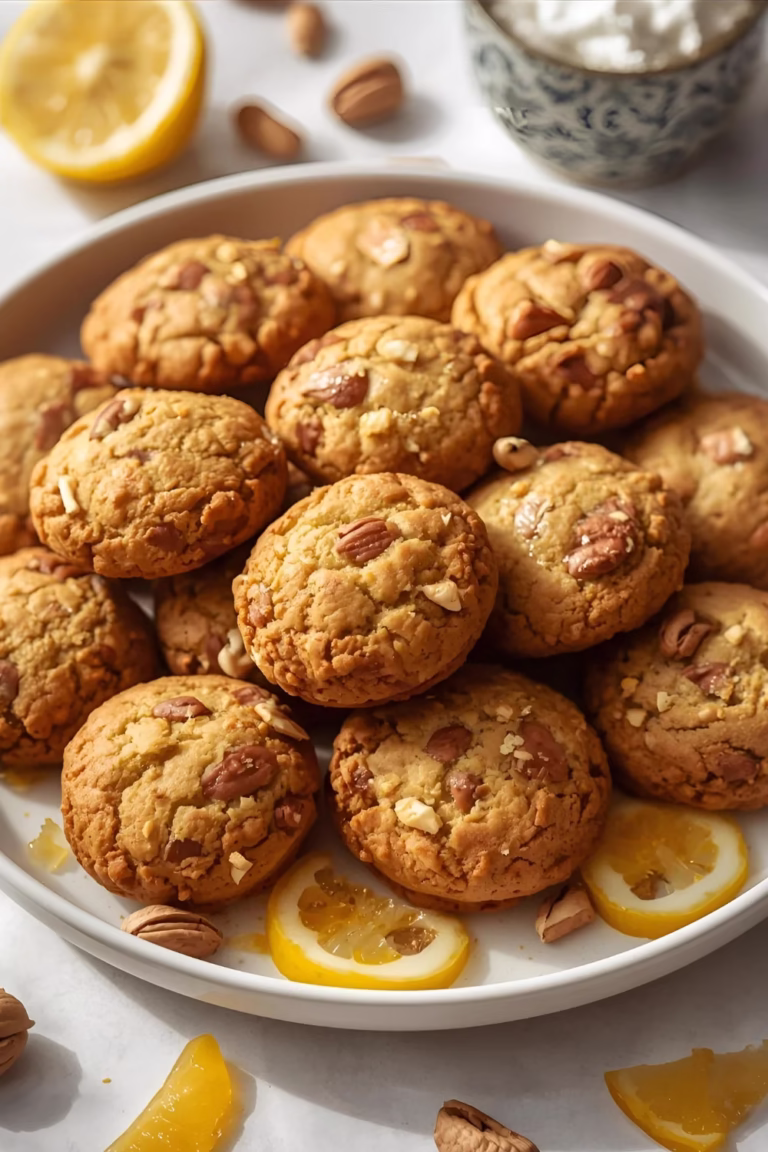 Biscuits aux noisettes et zestes de citron confit