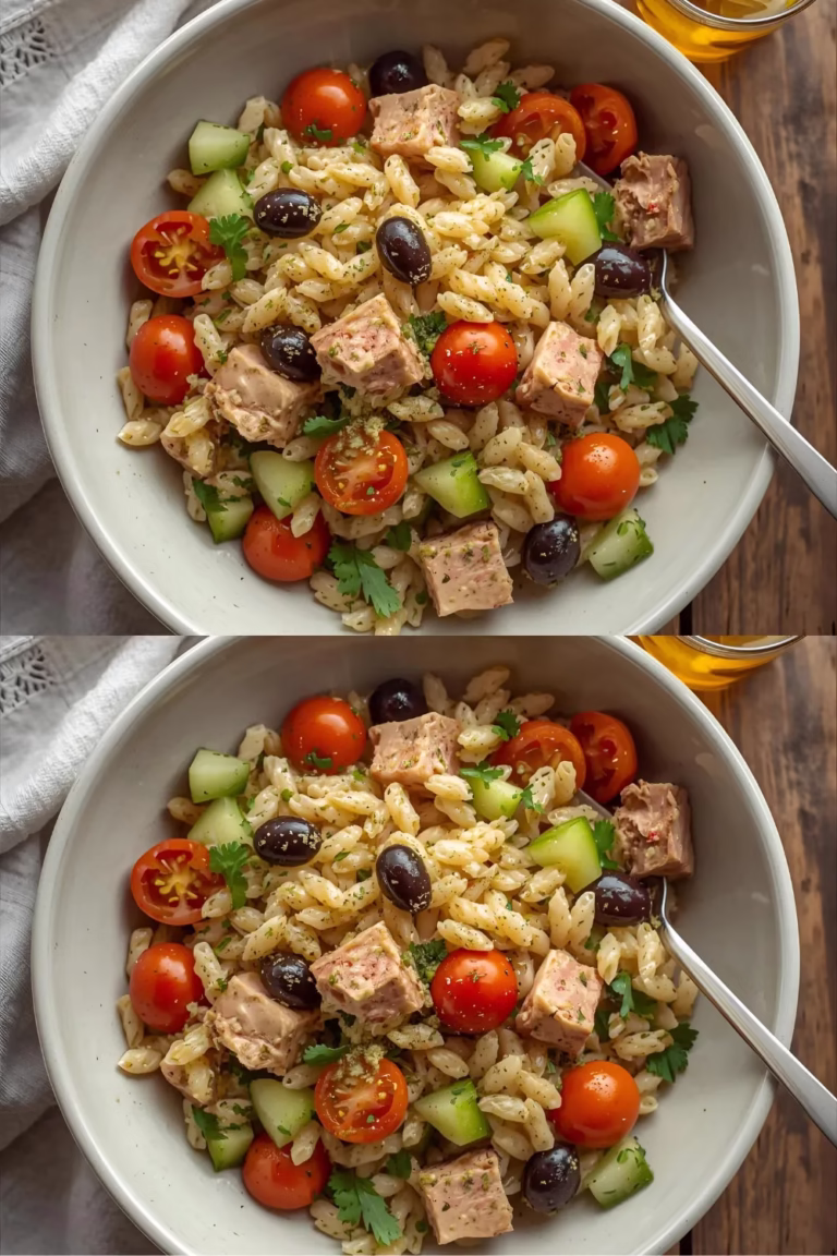 Salade d'orzo minute au thon
