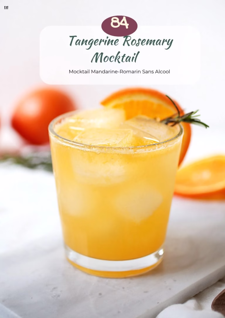 Tangerine Rosemary Mocktail