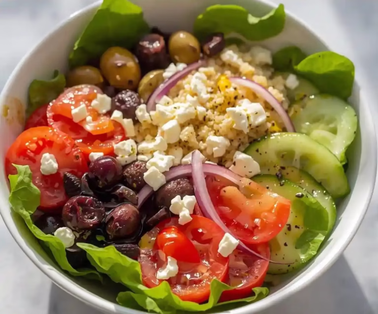 Bol de salade méditerranéenne