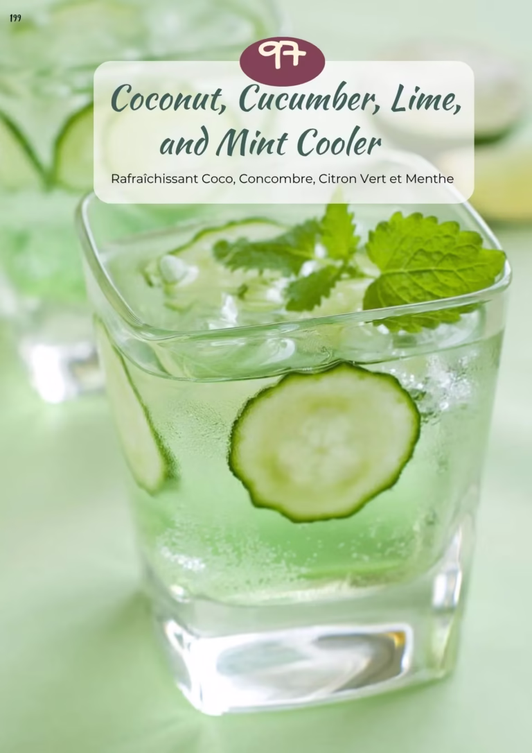 Coconut, Cucumber, Lime, and Mint Cooler