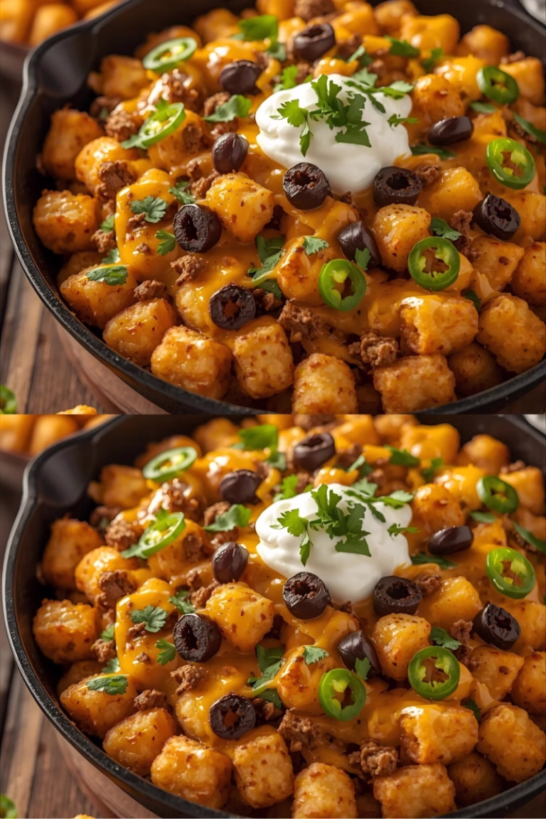 Casserole de Tater Tots style nachos à la friteuse à air
