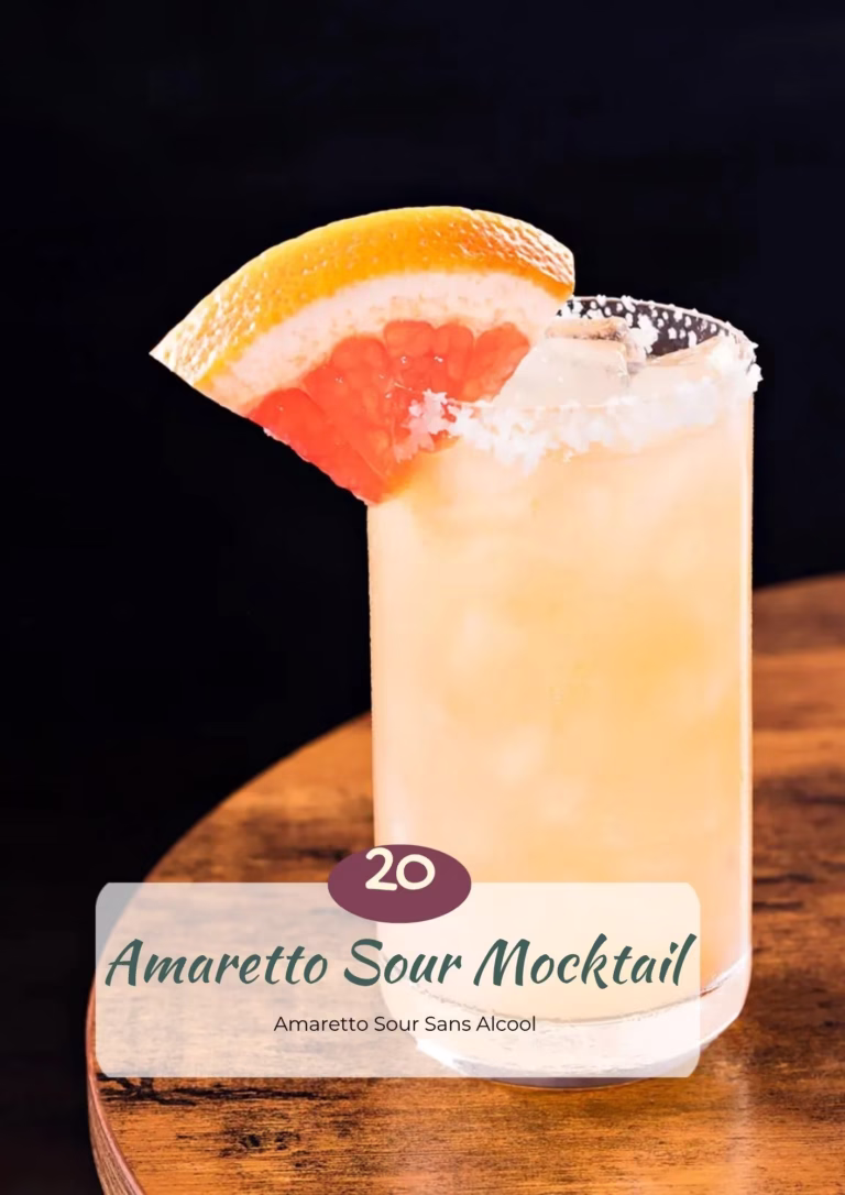 Amaretto Sour Mocktail