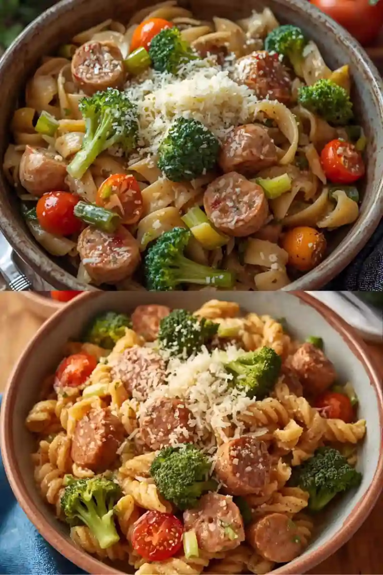 Pâtes à la saucisse et au brocoli prêtes en 30 minutes