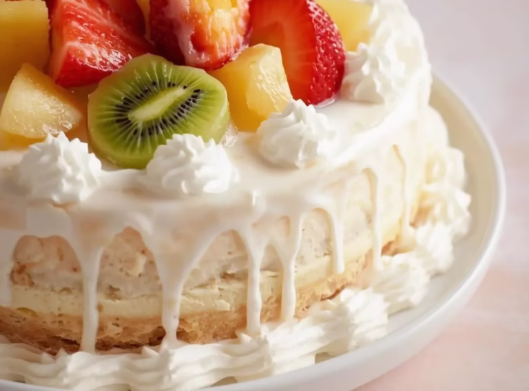 Gâteau à la salade de fruits