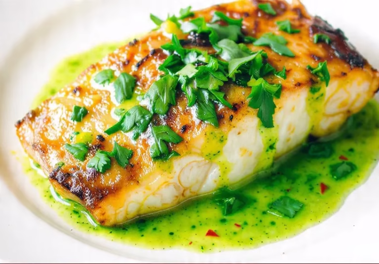 Espadon à la sauce somalienne coriandre et piment vert