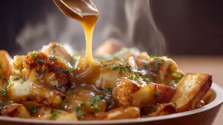 Poutine végé au chou-fleur