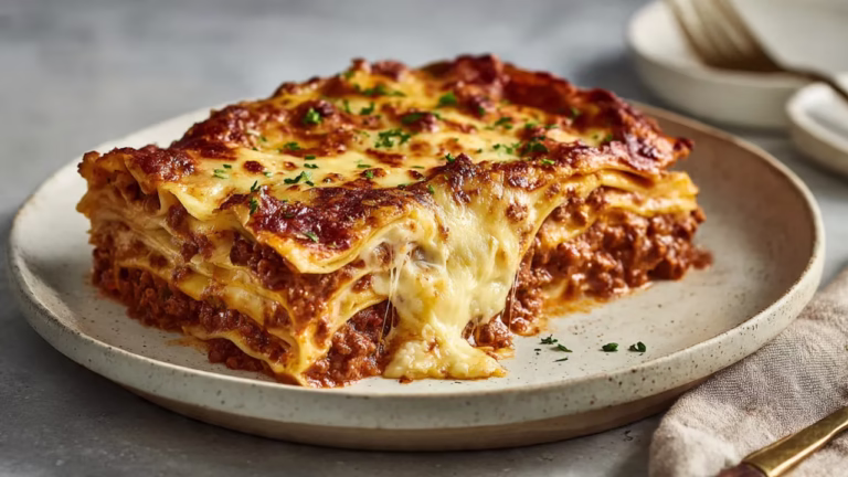 Lasagnes au bœuf maison