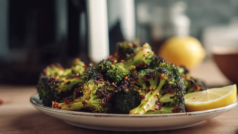 Brocoli croustillant à l’air fryer
