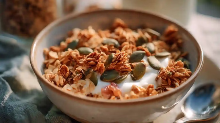 Granola maison aux graines de citrouille