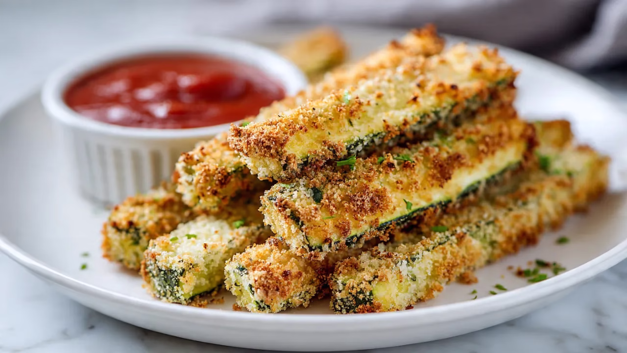 Courgettes panées à l’air fryer
