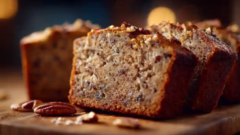 Pain aux bananes et pacanes