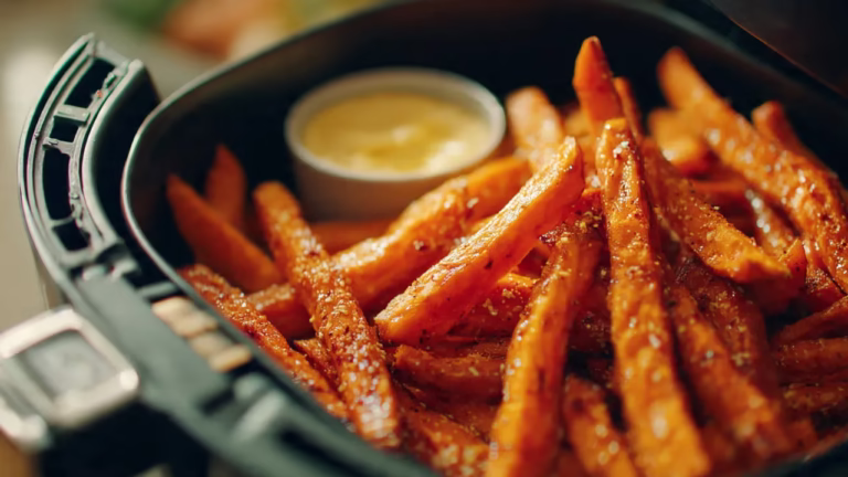 Frites de patate douce à l’air fryer