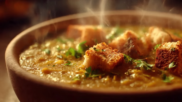 Soupe aux pois traditionnelle rapide