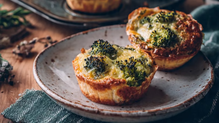Mini quiches au brocoli​