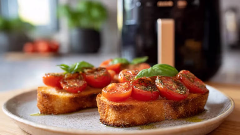 Toasts de tomate et basilic​
