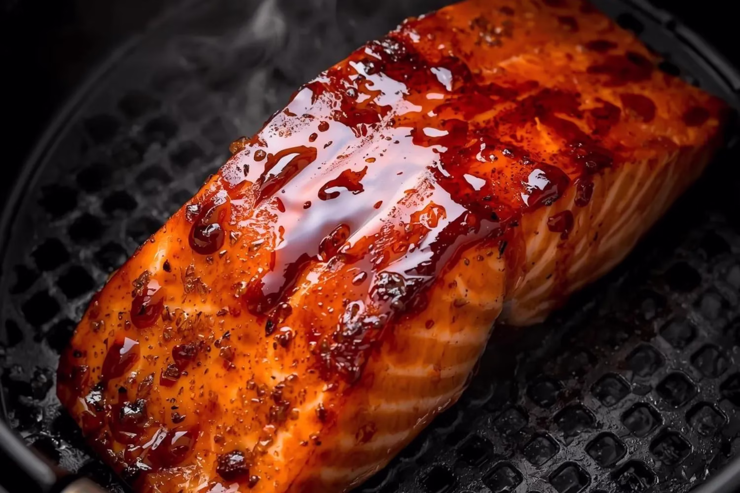 Saumon laqué miel-soja à l’air fryer